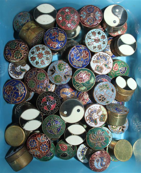 67 enamel pill boxes